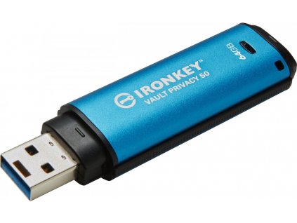 Kingston IronKey Vault Privacy 50 64GB USB 3.2