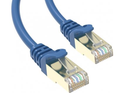 Conexpro slim patch kabel STP, CAT6A, 2m, modrý