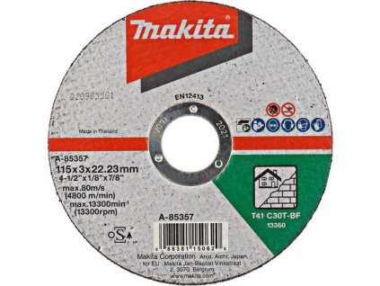 Makita A-85357 řezný kotouč 115x3x22 kámen