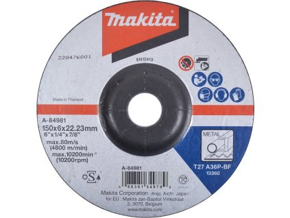 Makita A-84981 brusný kotouč 150x6x22 ocel