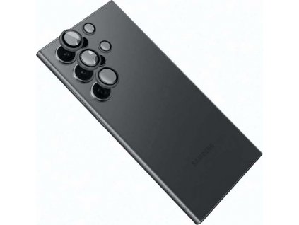 Ochranná skla čoček fotoaparátů FIXED Camera Glass pro Samsung Galaxy S24 Ultra, černá
