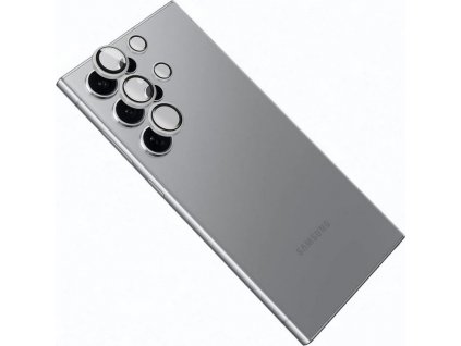 Ochranná skla čoček fotoaparátů FIXED Camera Glass pro Samsung Galaxy S24 Ultra, stříbrná
