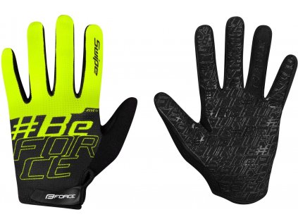 FORCE MTB SWIPE letní rukavice, černo-fluo vel.XXL