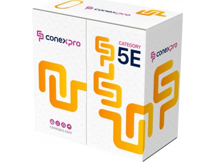 Conexpro FTP kabel venkovní, CAT5e, PE, 24 AWG, 305m, černý