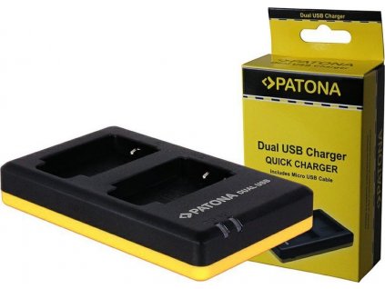 Patona Dual Quick nabíječka akumulátoru pro Panasonic DMW-BLC12 USB
