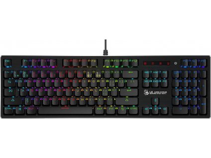 A4tech Bloody B820R mechanická RGB herní klávesnice, USB, CZ, Blue switch