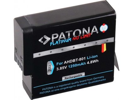 PATONA baterie pro digitální kameru GoPro Hero 5/6/7/8 1250mAh Li-Ion Platinum