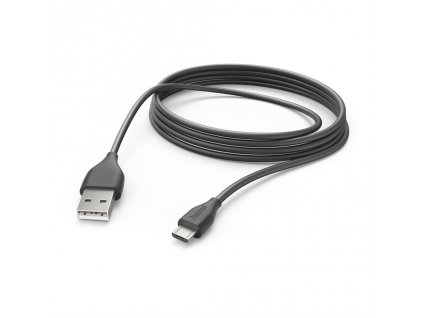 Hama kabel micro USB, 3 m, černá