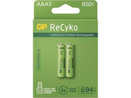 Nabíjecí baterie GP ReCyko Cordless AAA (HR03),2 ks