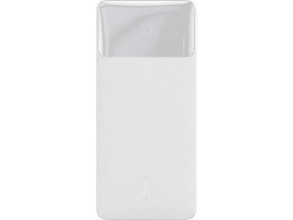 Baseus Bipow powerbanka s digitálním displejem 10000mAh 15W bílá