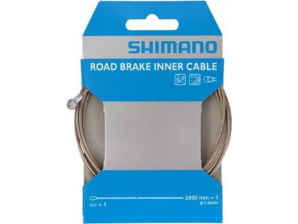 Brzdové lanko SHIMANO silniční nerez ocel, 1,6mm x 2050mm