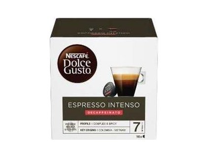 NESCAFÉ® Dolce Gusto® Espresso Intenso Decaffeinato kávové kapsle, 16 ks