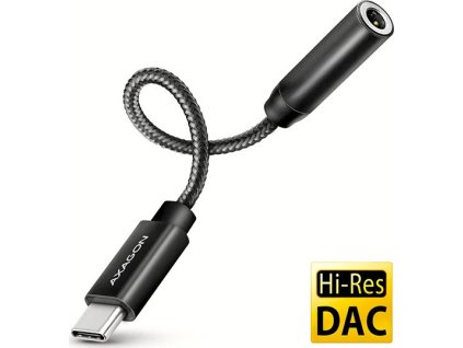 axagon ada hc usb c na 3 5mm jack hi res dac audio adapter 384khz 32bit stereo ien521959