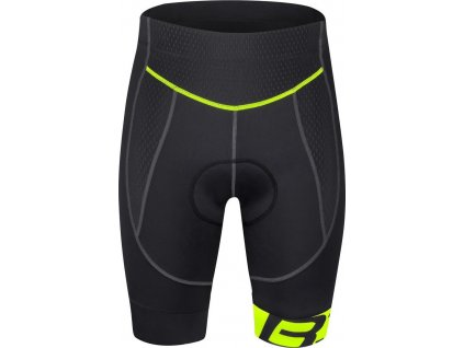 FORCE kraťasy do pasu s vložkou B30, černo-fluo vel.XL