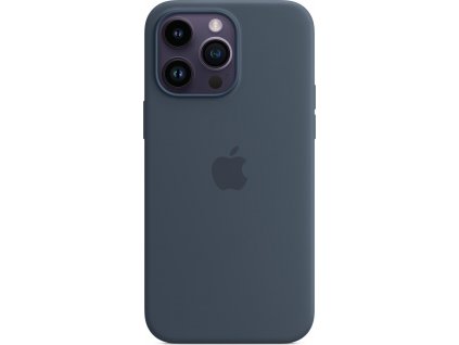 Apple iPhone silikonový kryt s MagSafe na iPhone 14 Pro Max, bouřkově modrý
