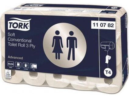 TORK Toaletní papír "Soft", 3-vrstvý, T4 systém, 30 m