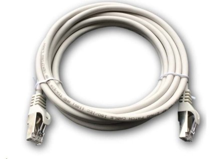 DATACOM Patch cord S/FTP CAT6A 3m šedý