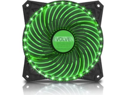 evolveo 12l2gr led 33 bodu ventilator 120mm zeleny ien275073
