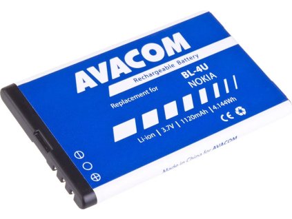 avacom baterie do mobilu nokia 5530 ck300 e66 5530 e75 5730 li ion 3 7v 1120mah nahrada bl 4u ien374355