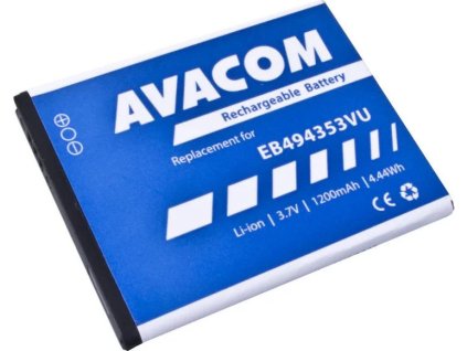 avacom baterie do mobilu samsung 5570 galaxy mini li ion 3 7v 1200mah nahrada eb494353vu ien247990
