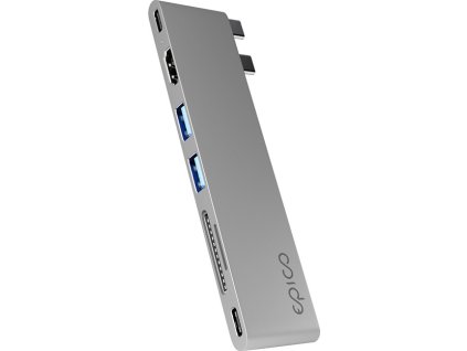 Epico 7in1 Pro Hub 8K with USB-C connector - vesmírně šedý