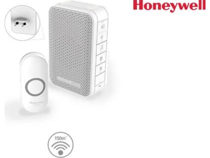 honeywell home dc313np2 bezdratovy zvonek series 3 6 melodii zakladna do zasuvky design tlacitko ien504547