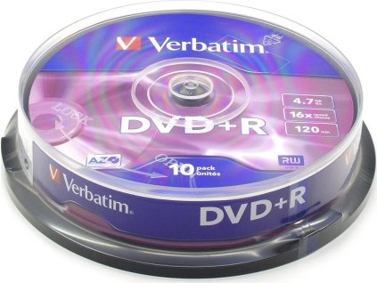 verbatim dvd r 16x 4 7gb 10 ks spindl ien44110