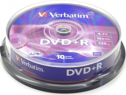 Verbatim DVD+R 4,7GB 16x SPINDL (10pack)