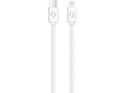 Datový kabel ALIGATOR POWER 3A, USB-C/Lightning, 1m bílý