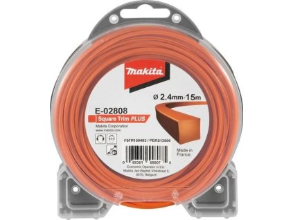 makita struna nylonova plus 2 4mm 15m oranzova hranata ien401678