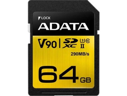 adata sdxc karta 64gb uhs ii u3 premier one asdx64guii3cl10 c ien273075