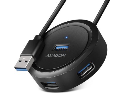 AXAGON HUE-P1A, 4x USB 3.2 Gen 1 ROUND hub