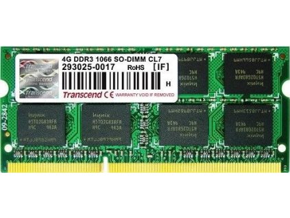 transcend 4gb ddr3 1066 sodimm cl7 ts512msk64v1n ien98555