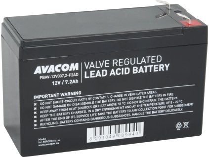 avacom baterie 12v 7 2ah f2 deepcycle pbav 12v007 2 f2ad ien476301
