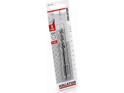 kreator krt011306 2 ks hss vrtaku do kovu hex 5 0 x 107 mm ien494081
