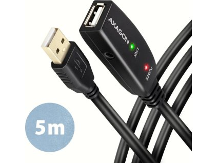 axagon adr 205 usb 2 0 a m a f aktivni prodluzovaci repeater kabel 5m ien170640