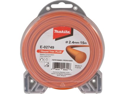 makita struna nylonova plus 2 4mm 15m oranzova kulata ien401677