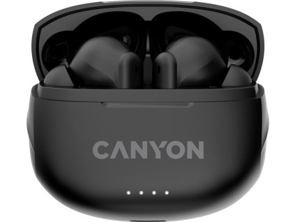 canyon tws8b bluetooth bezdratova sluchatka s mikrofonem cerna ien495494