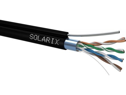 solarix kabel cat5e ftp pe drat venkovni samonosny 305m spulka ien149157