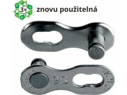 spojka retezu kmc 9 speed ept povrch sedy baleni 2 ks ien300376