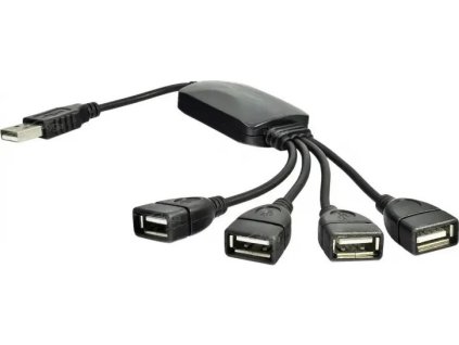 akyga hub usb 2 0 4 port abs cerna 15cm ien391206