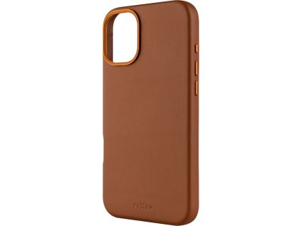 kozeny zadni kryt fixed magleather s podporou magsafe pro apple iphone 16 plus hnedy ien532111