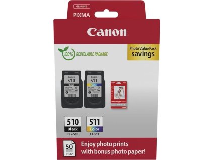 canon pg 510 cl 511 photo paper value pack ien532302