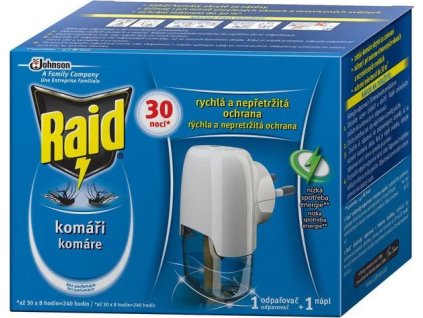 raid elektricky odparovac s tekutou naplni 30 noci 21ml strojek ien416093