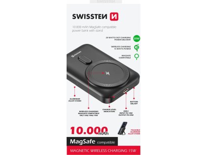 swissten powerbank pd 20w 10000 mah kompatibilni s magsafe ien531852