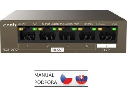 tenda teg1105pd poe pd gigabit switch ien407674