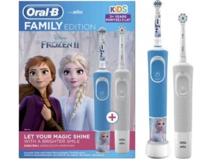 Oral-B Family pack - D100 Vitality Sensi White + D100 Kids Frozen II