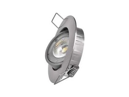led bodove svitidlo simmi stribrne kruh 5w neutr bila ig431489