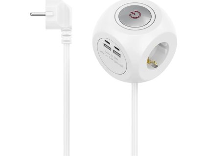 hama prodluzovaci privod kostka 3x zasuvka schuko 2x usb c 2x usb a 1 4 m ien535526