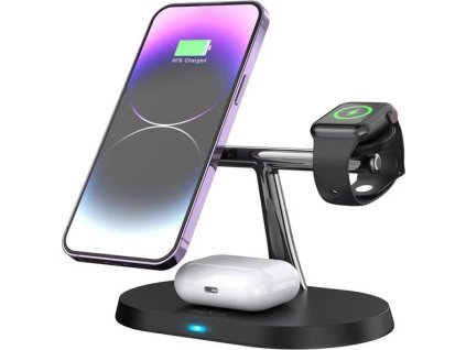 bezdratovy nabijeci stojanek 3v1 maxlife mxwc 03 15w cerny ien515729